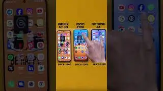 Infinix GT 30 vs iQOO Z10R vs Nothing 3A 🔥 Real App Test!
