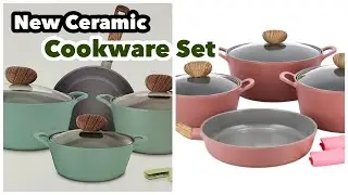 New Ceramic Cookware Set / എന്റെ പുതിയ Cookwear set കണ്ടാലോ / Rahinahakkim 💫 / New cast Iron set