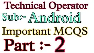 Gujarat Police Technical Operator Questions 2021 | Android OS questions for TO Exam 2021
