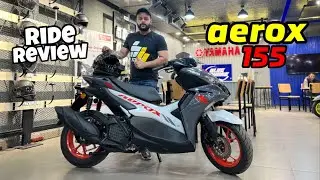 2024 Yamaha Aerox 155 Detailed Ride Review | Most Fun To Ride Scooter Yamaha Aerox 😍