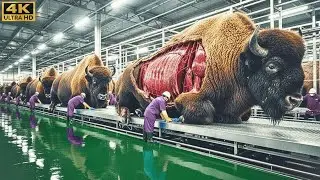 Inside Modern Bison-Leather Factory:From Raw Bison Hide to Premium Fashion(Full Process)