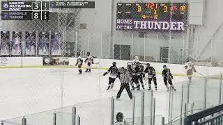 January 11, 2026 - Hamilton Southeastern B vs Evansville Thunder - Goal Johnny Dalton (3-8)