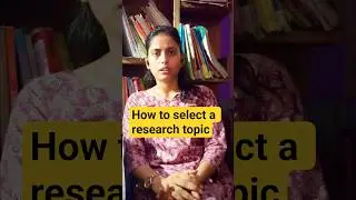 How to Select a Perfect Research Topic 🎯 | PhD Dissertation, Project Work | Research Guide in Hindi