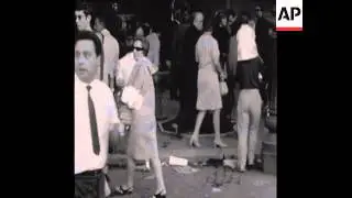 SYND 26-08-69 NEO-FASCIST DEMONSTRATORS CLASH WITH THE POLICE IN ROME