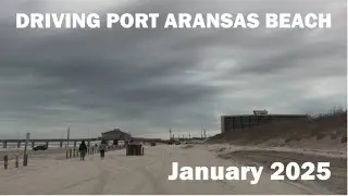 Driving Port Aransas Beach