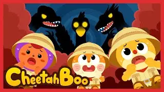 I heard terrifying monsters live here!😫 | Dinosaur | Nursery rhymes & Kids Song #Cheetahboo