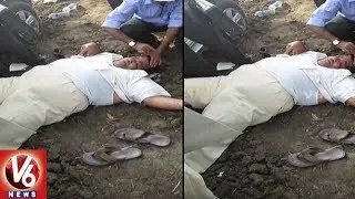 DK Aruna Husband Bharata Simha Reddy Met With Accident | Mahabubnagar |  V6 News