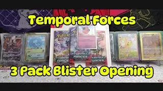 We Got 2 Great Pulls From This Pokemon Temporal Forces 3 Pack Blister!!!