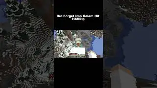 Bro Forget Iron Golem Hit Hard 😭 #minecraft #minecraftshorts #minecraftpe #minecraftmemes