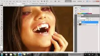 photoshop cs5 - vampire teeth tutorial