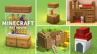 【マイクラ】ペット小屋の作り方10選！犬小屋・鳥かご(ミニ建築)