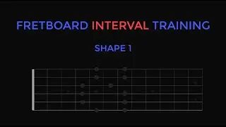 Guitar Interval Training &ndash; Diatonic Chord Roots Over Shape 1 Of The Major Pentatonic - Test Yourself