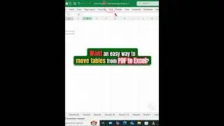 Import ANY Table from PDF to Excel in Seconds &ndash; Hidden Trick You Never Knew! #tips #tricks #excel