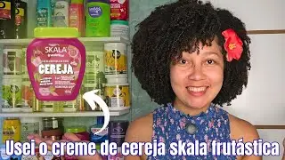 🍒Testei o creme de cereja que promete 👉🏻 definição, brilho e controle do frizz| me surpreendeu ✨️