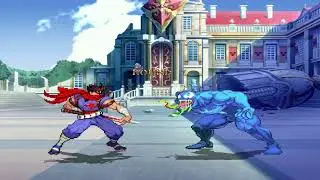 Mugen Battle: Strider Hyriu EX Vs. Venom AI Vyn (Both 4p)