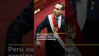 Peru swears in new president after Dina Boluarte&rsquo;s impeachment | AJ #shorts