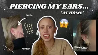 Piercing My Ears by Myself... 😱 (Gone Wrong?)