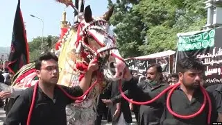 Hundreds Of Shi'ite Muslims Mark Eve Of Ashura Holiday In Islamabad