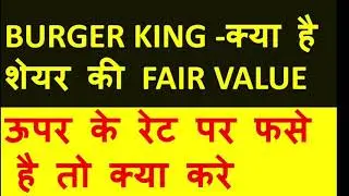 Burger king share next target |Burger king share latest news |Burger king share analysis|
