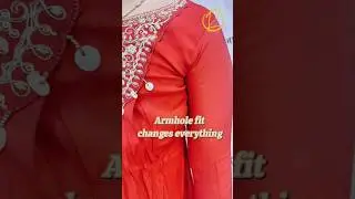 Why Armholes Affect Fit So Much #bridalfit #indianweddingwear #custombridal