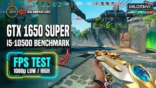 GTX 1650 Super + i5-10500 in VALORANT | 1080p Low Settings Benchmark (2026)