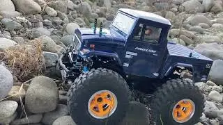 【RC mab 】TAMIYA GF-01 Rock crawling  タミヤのラジコンを河原で走らせてみた！