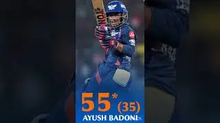 Ayush Badoni Scores a half century as lsg picks up the highest 8th wicket partnership