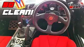 Installing a Carbon Fiber center console & RE Amemiya steering wheel with NRG hub - FD RX-7