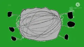 Fight Cloud Green Screen With Arms and legs