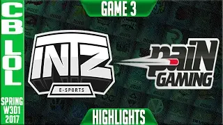 INTZ vs PAIN Highlights All Games - CBLoL W4D2 Spring 2017 - INTZ vs PAIN All Games