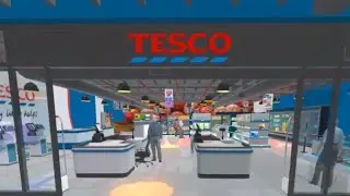 Shopping at tesco
