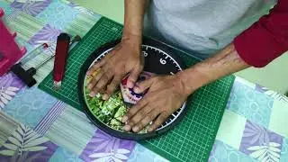 tutorial membuat  jam dinding custom mudah ,cepat dan murah..