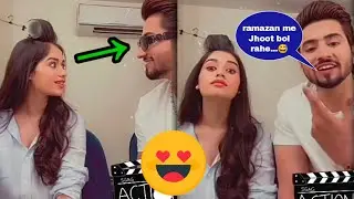 Faisu Jannat Mastii in Shooting😅Jannat ne hack kare Faisu ka Phone💘