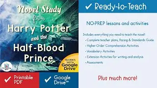 Harry Potter and the Half Blood Prince Novel Study Unit