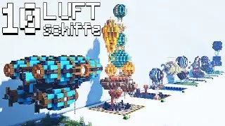 10 Luftschiffe in Minecraft 🔟 Minecraft Luftschiff bauen deutsch