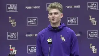 LSU Gavin Guidry 2024 Tiger Baseball media day interview.  RHP/INF