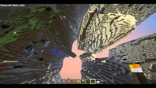 Мод Minecraft Cubic Chunks Потрясающий ландшафт!