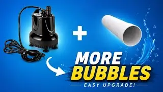 How to make air bubbles using an aquarium submersible pump | Aquarium submersible pump modified