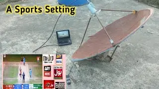 A Sports Setting Only Foot Dish Antenna | Apstar 76E New Latest Channels List 2025| Apstar 76E?