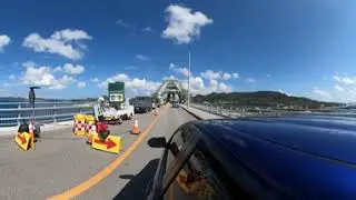 4K Driving Toyota Yaris on the Japanese roads of Okinawa 09 in Spring