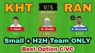 KHT vs RAN BPL T20 Match Dream11 Team Prediction important players Team small League H2H Team Only