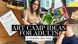 Art Camp for Adults 🎨✨🌈 A Creative Day Vlog
