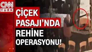 Tarihi &Ccedil;i&ccedil;ek Pasajı'nda bir kadını rehin alarak, havaya ateş a&ccedil;an ş&uuml;pheli g&ouml;zaltına alındı