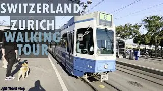 [4K] 🇨🇭 Switzerland Zurich Walking Tour Burkliplatz | Langstrasse Red Light District | Tram ride