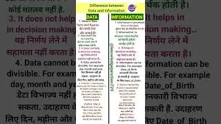 Difference Between Data and Information