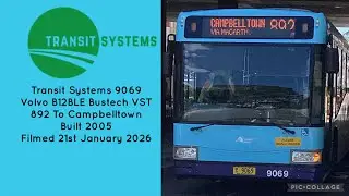 Transit Systems (9069) Volvo B12BLE Bustech VST 892 To Campbelltown 