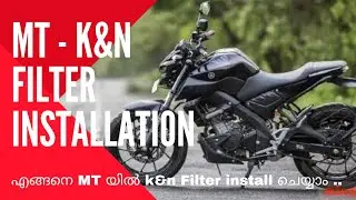 Modified MT15 | K&N air filter installation in mt15 | mrmachiner |#modification #mt15 #india