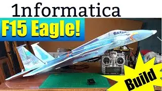 F15 Eagle 785mm Wingspan Foam Board RC Aircraft Kit Build