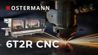 Автоматический кромкооблицовочный станок OSTERMANN модель 6T2R CNC - видео презентация работы станка