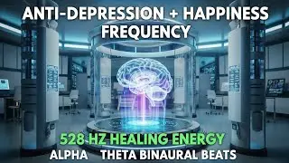  Anti-Depression + Happiness Frequency | 528 Hz Healing Energy | Alpha & Theta Binaural Beats 